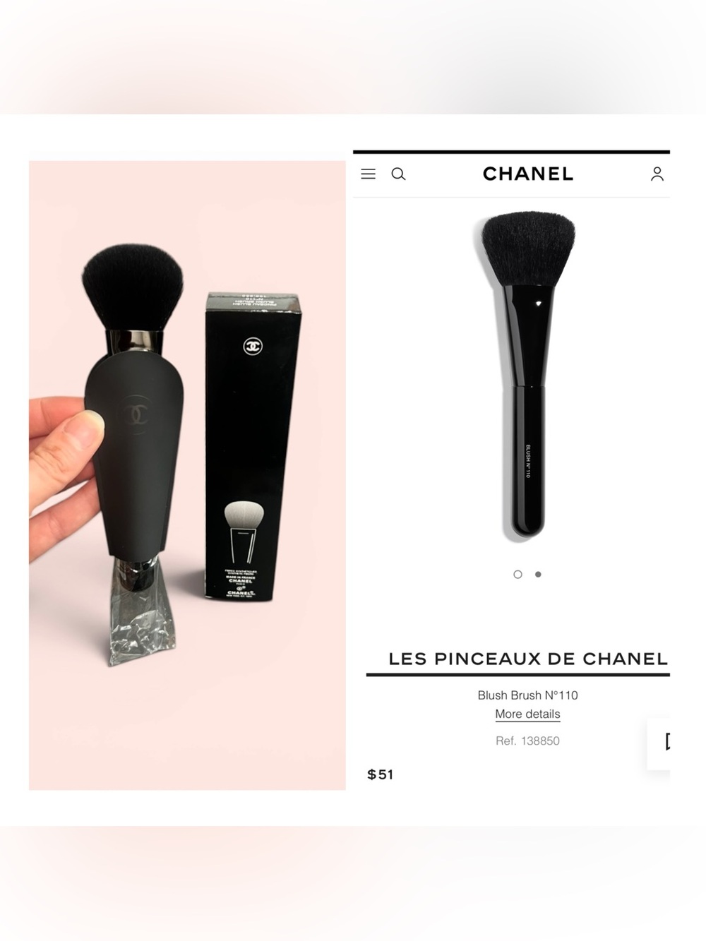 Chanel Les Pinceaux De Chanel Blush Brush N°110